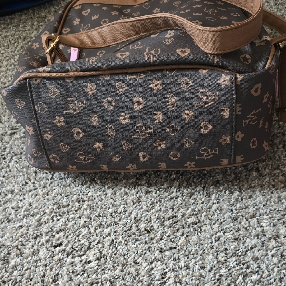 Claire's Brown Patterned Backpack With Multicolor… - image 6